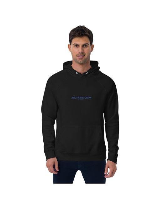 Anchor and Crew Black Three Celeste Editions Organic Cotton Hoodie