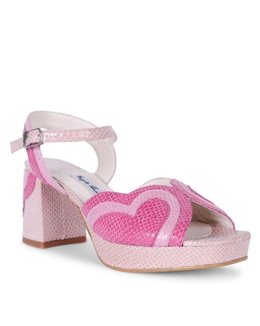 Terry De Havilland Pink Esme Blossom Platform Heels