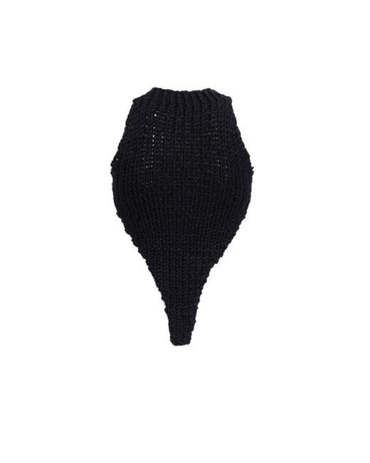 Sarah Regensburger Black The Moon Knit Top