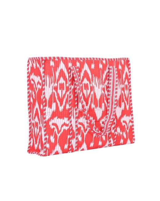Conscious Yoga Collective Red The Ikat Cotton Tote