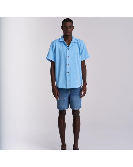 Little Mariner Blue Coastal Terry Shirt for men