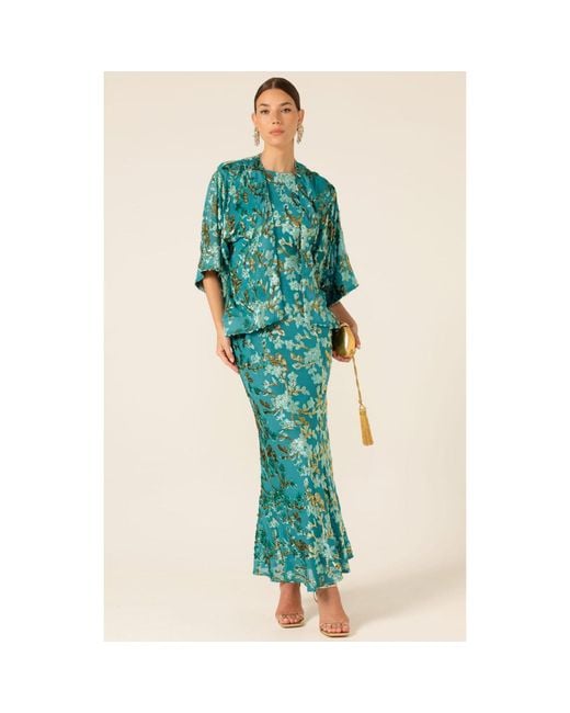 SACHA DRAKE Green Heavenly Heights Maxi Dress