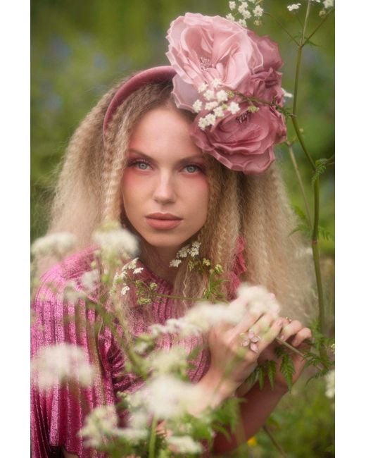 Julia Clancey Red Chacha Bloom Headband