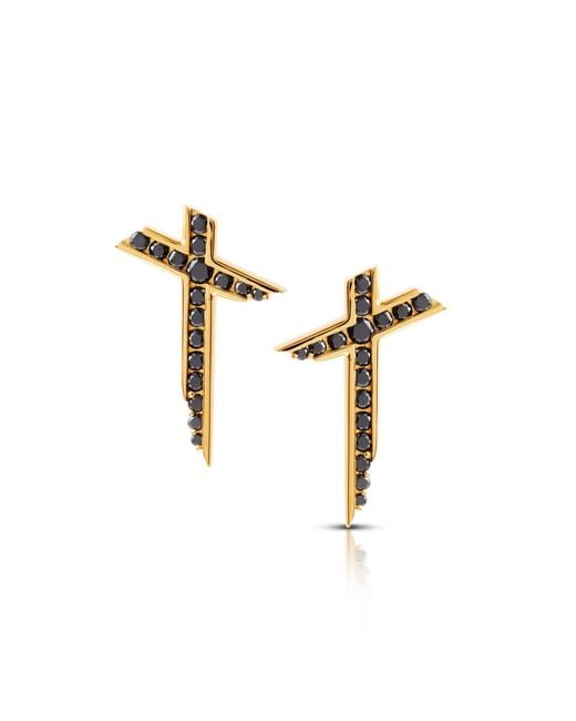 Kasun Metallic Lucky Star Earrings