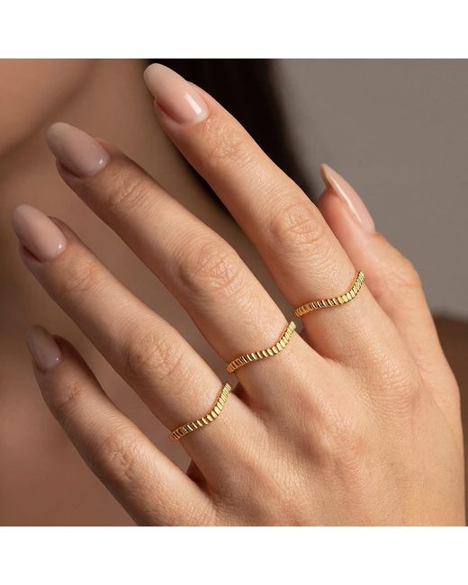 Amadeus Metallic Bloom Stacking Ring