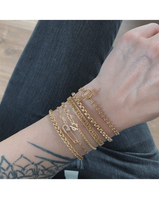 IN CAUDA VENENUM Metallic Pin Bracelet