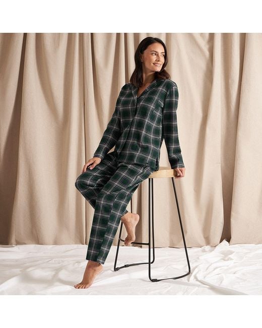 Pretty You London Green Plaid Pyjama Set