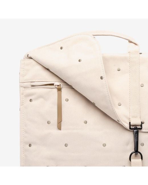 Lefrik Natural Handy Backpack Ecru Dots