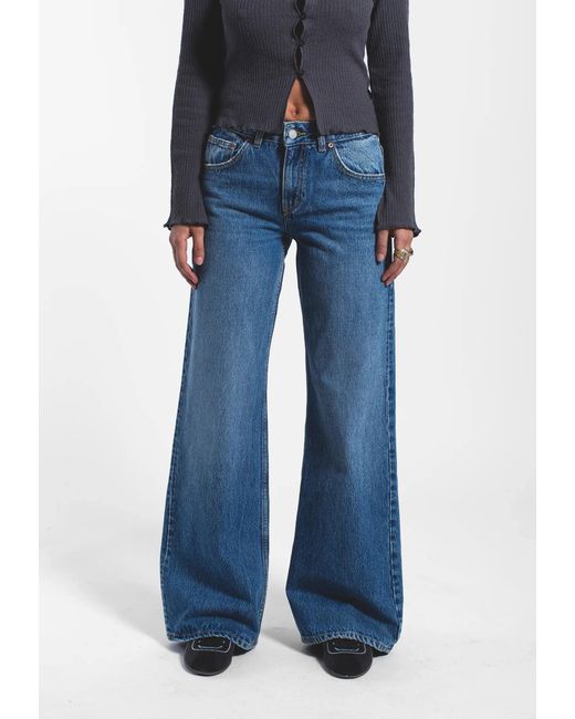 Dr. Denim Blue Rhue Low Wide