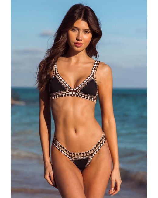 Luxsea Swimwear Brown Bermuda Crochet Bikini Bottom