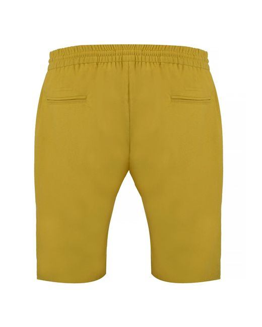 DAVID WEJ Green Kingston Linen Blend Short for men