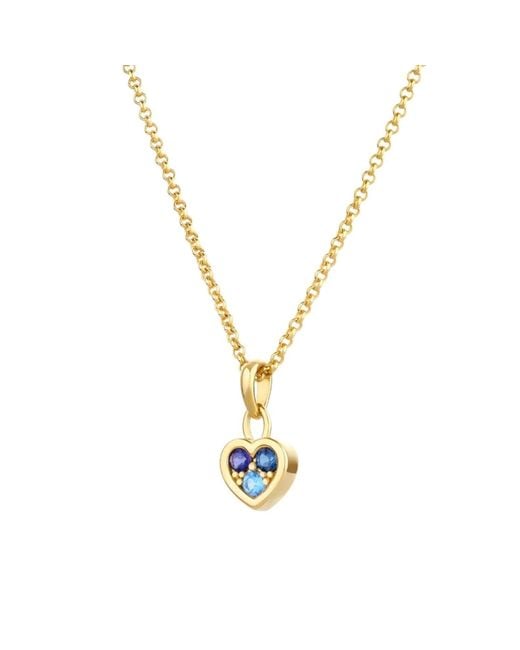 Dinny Hall Metallic My World Gem Heart Pendant