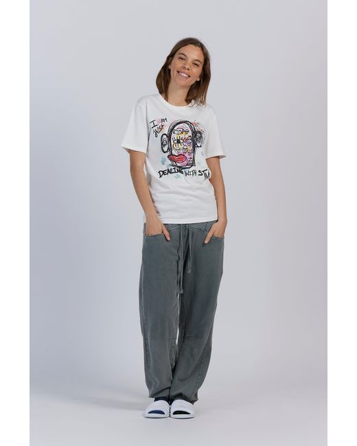 Boutique Kaotique Natural I Am Just Dealing With Stuff Organic Cotton T-Shirt