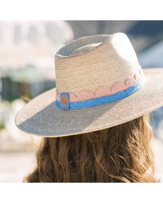 SUNSHINE TIENDA Natural Isabel Crochet Palm Hat