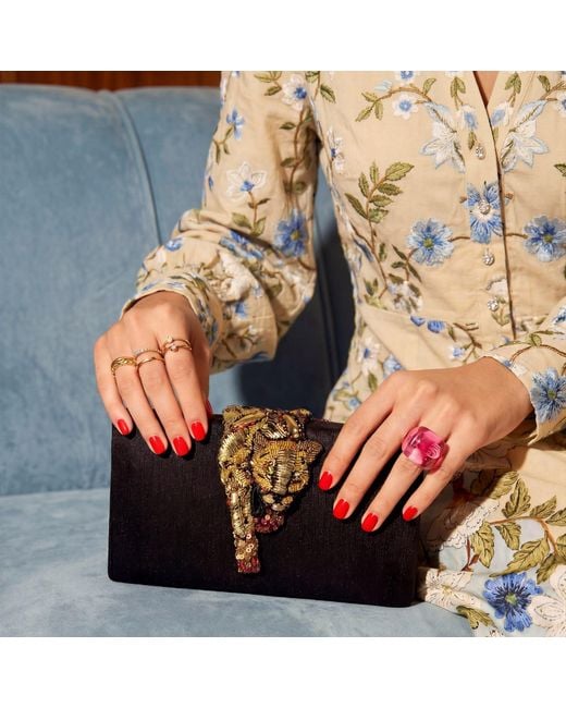 Simitri Black Onyx Raaka Clutch