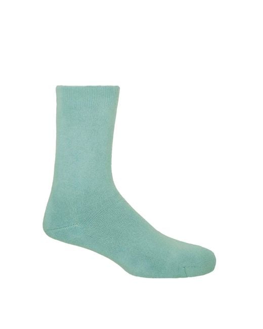 Peper Harow - Made in England Green Plain Bed Socks – for men