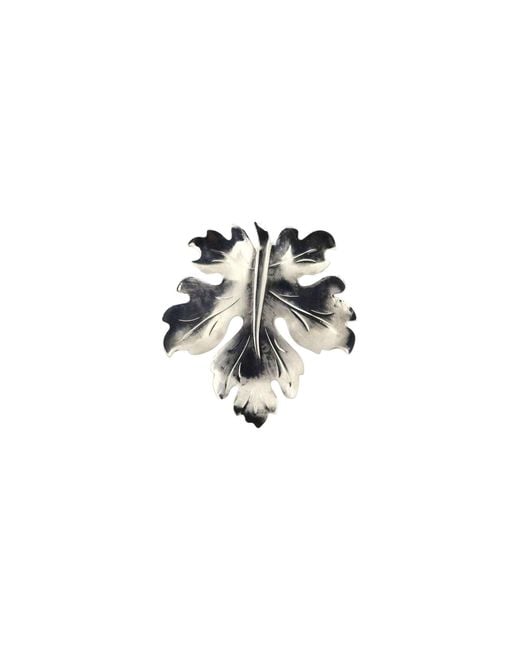 Vicki Sarge Black Big Leaf Pin