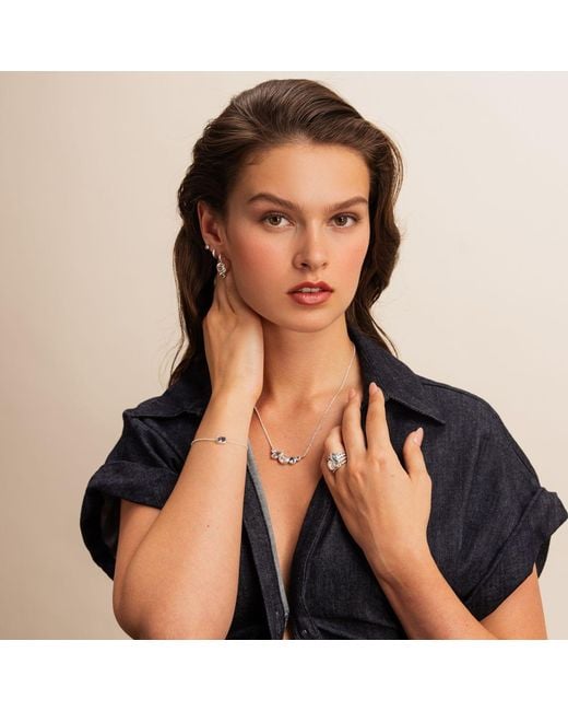 Dower & Hall Blue Serenity Twinkle Rings Stack