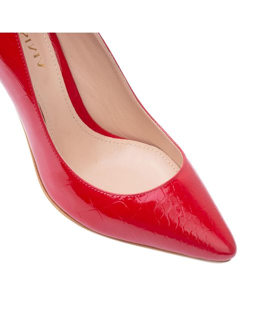 Ginissima Red Alice Stiletto Patent Leather Shoes