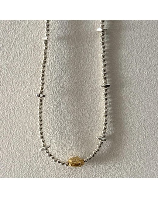 Larsuu Metallic Solar Orbit Hematite Necklace