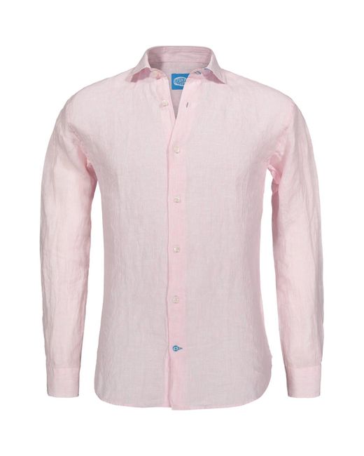 Panareha Phuket Stripes Linen Shirt Pink for Men | Lyst UK