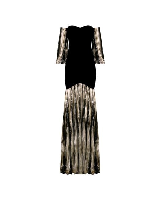 Nur Karaata Black Bastille Gown