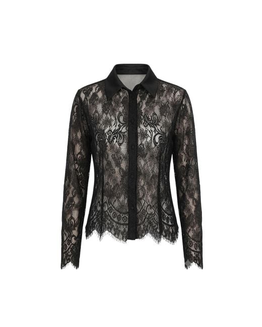 Monlicia Black Lina Lace Shirt