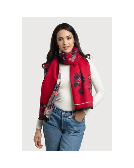Saachi Gray Reversible Denim Scarf