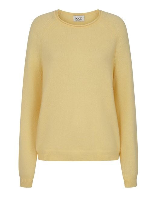 Loop Cashmere Yellow Featherweight Sweater