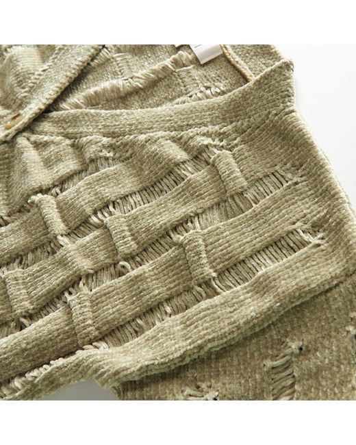Fully Fashioning Green Avocado Lennox Ottoman Knit Cardigan