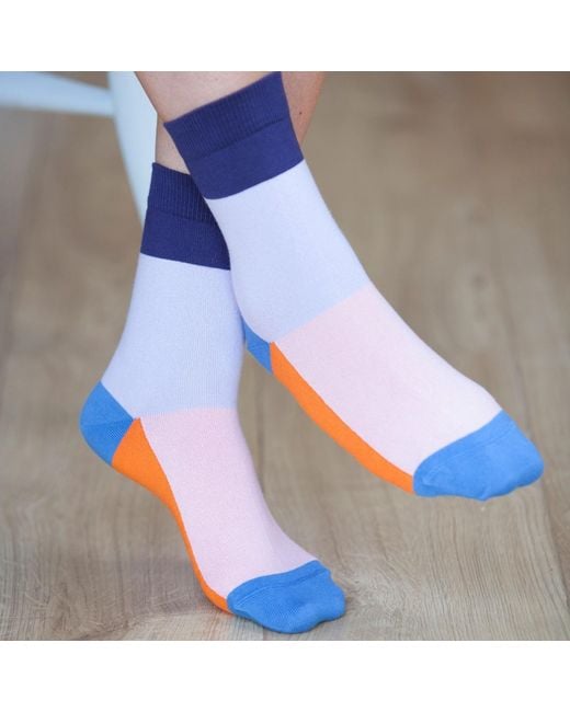 Peper Harow - Made in England Blue Victoria Socks – Bundle