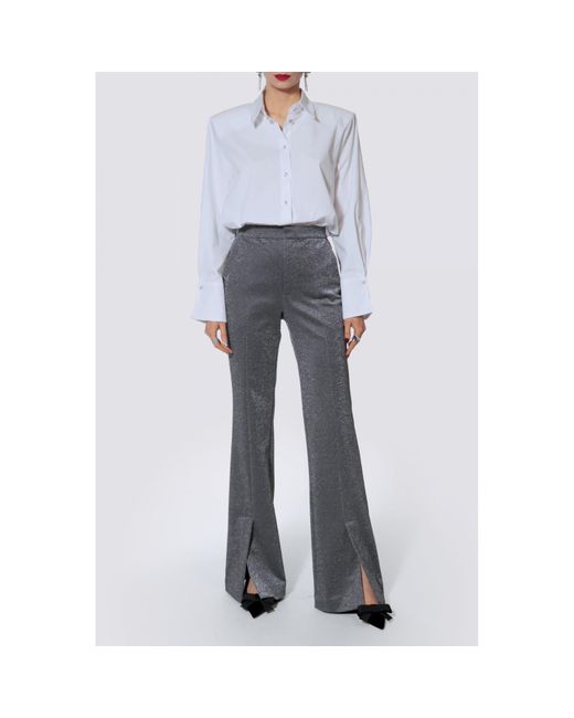 AGGI by HALEWSKI White Irma Long Sleeve Shirt