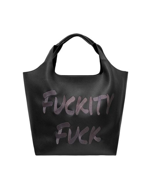 Lilly Loves Black Fuckity Fuck Vegan Bag
