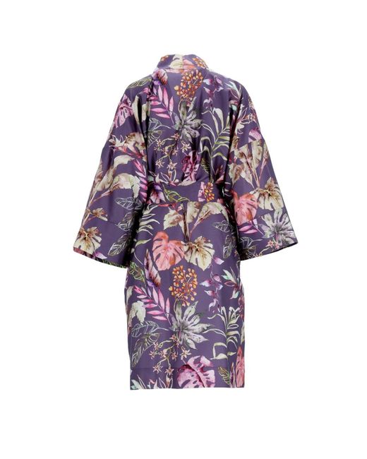 Decoflux Home Purple Cotton Maternity Robe