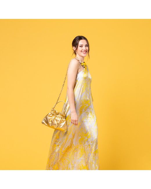 Danni Ro Metallic Manhattan Bag
