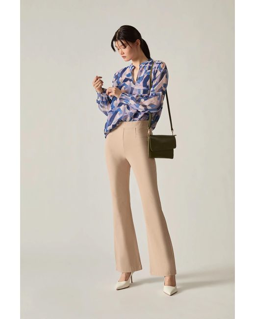 James Lakeland Natural Neutrals Bootleg Trousers