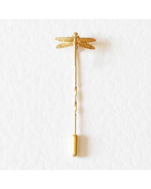 Lee Renee Metallic Dragonfly Tie Pin/Twist Tie Pin – for men