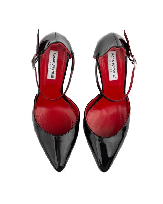 Rosamund Muir London Red Lumina Patent Heels