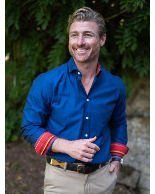 Koy Clothing Blue Mara Oxford Shirt for men