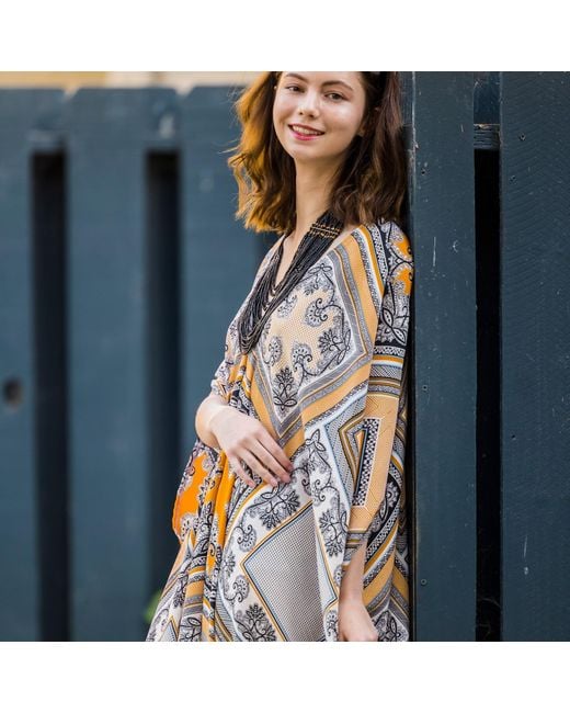 Jennafer Grace Metallic Eliza Caftan