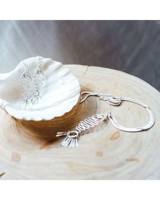 FV Jewellery Metallic Bijoux Fish Necklace