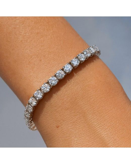 Spero London Metallic Sterling 5Mm Tennis Bracelet