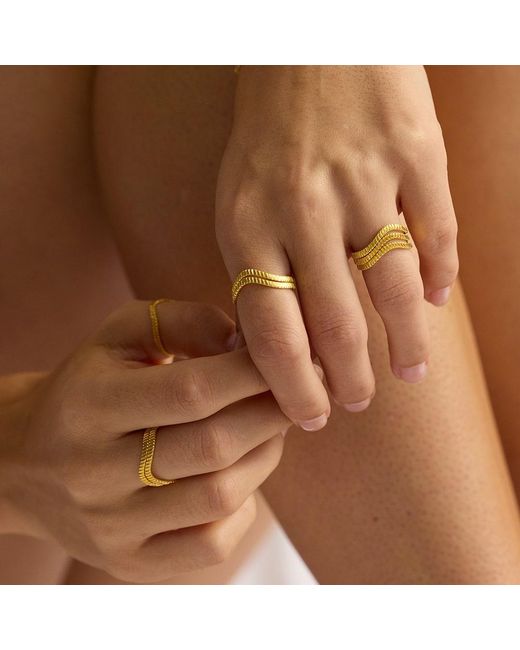 Amadeus Metallic Bloom Stacking Ring