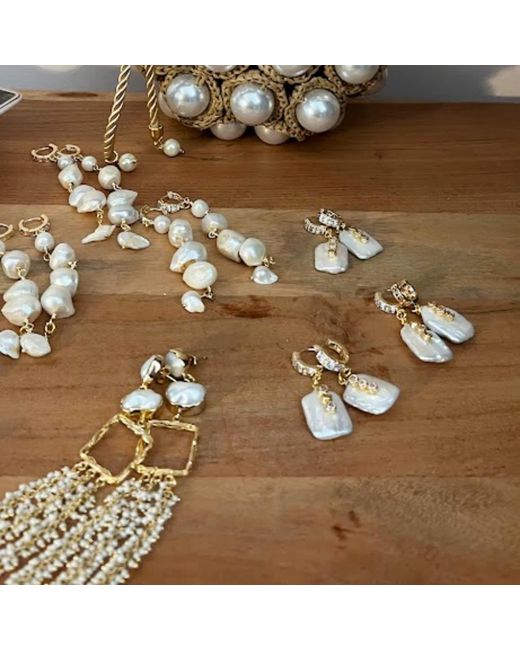 Sibylla Delphica Metallic Drop Pearls Cluster