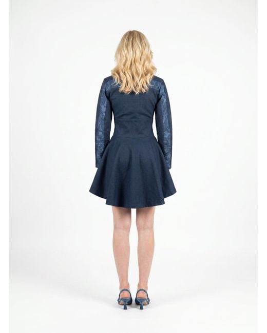 GUILLAUME ALEXANDRE Blue Kacey Dress