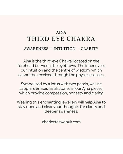 Charlotte's Web Jewellery Metallic Third Eye Chakra Necklace for men