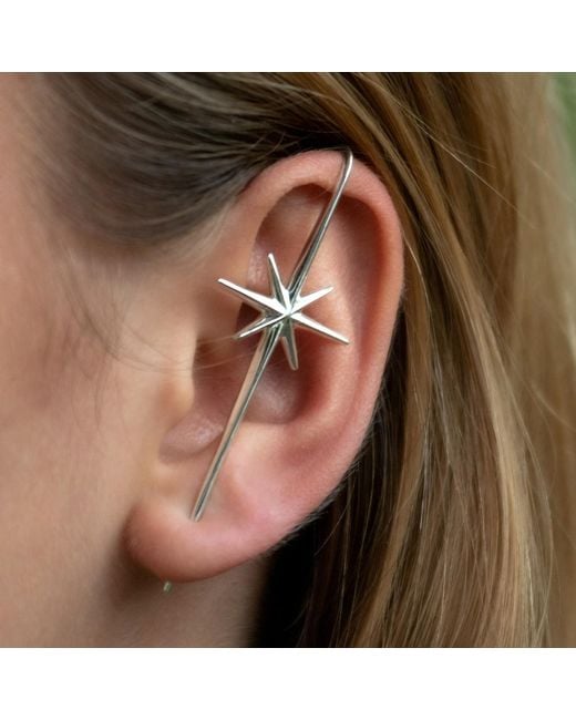Scream Pretty White Sterling Star Ear Crawler