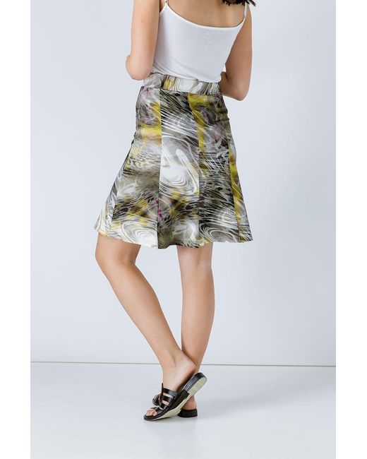 Conquista Green A-Line Skirt