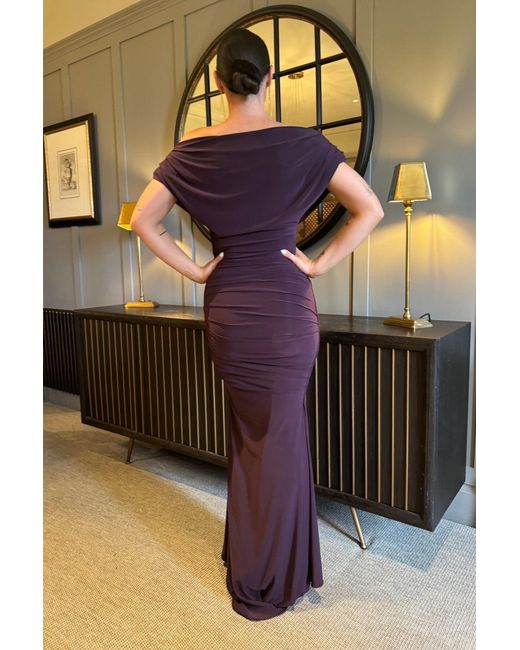 Atom Label Purple Platinum Gown