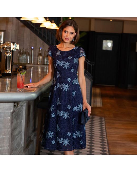 Alie Street London Blue Charlotte Lace Dress